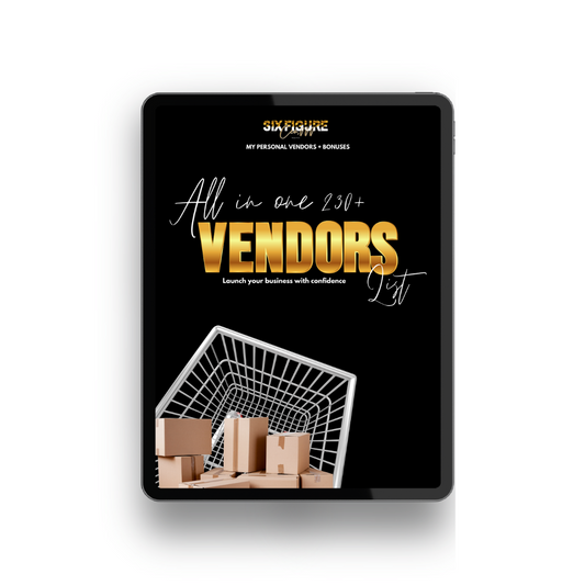 All In 1 Vendors list:  Launch Your Business with Confidence 230+ Verified Vendors—Save Money, Save time, avoid scams, and ensure high-quality products.